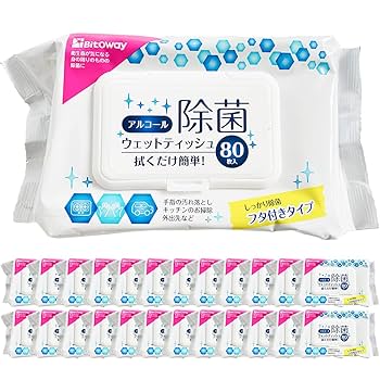 Amazon.co.jp: 【 24点セット 計1920枚】 除菌シート 除菌